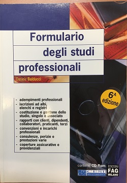Formulario degli studi professionali Daniele Balducci Edizione Fag Milano
